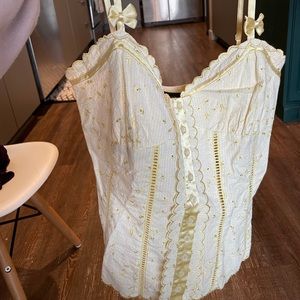 Lemon yellow Bebe tank top